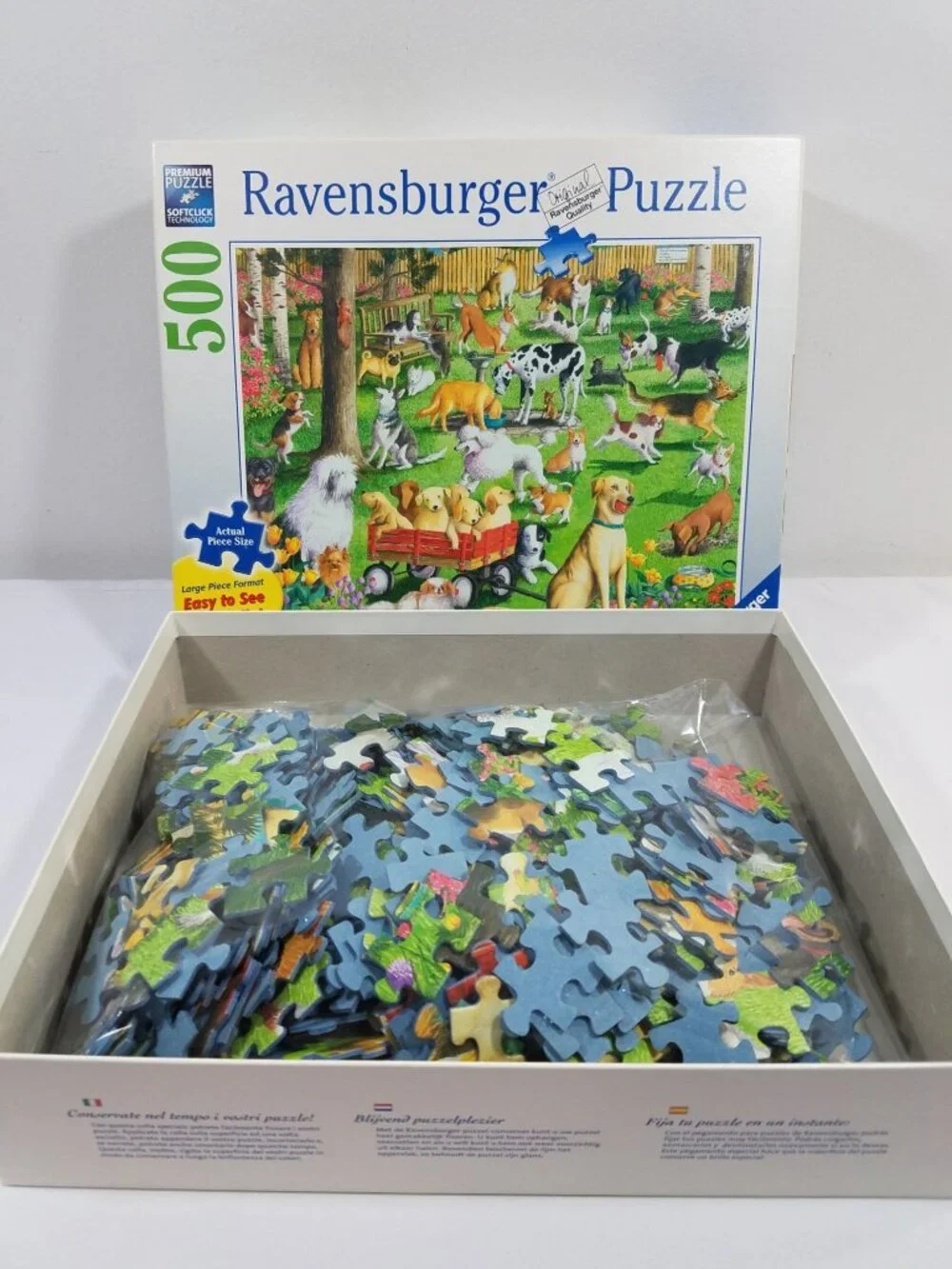 Ravensburger 500 Piece Puzzle Dogs In The Park Large Piece Format 14 870 7